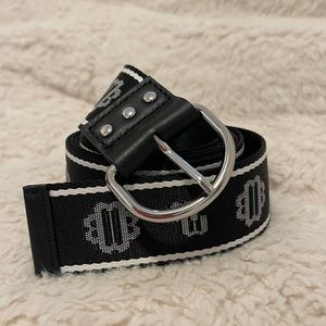 Maje geometric embroidered belt